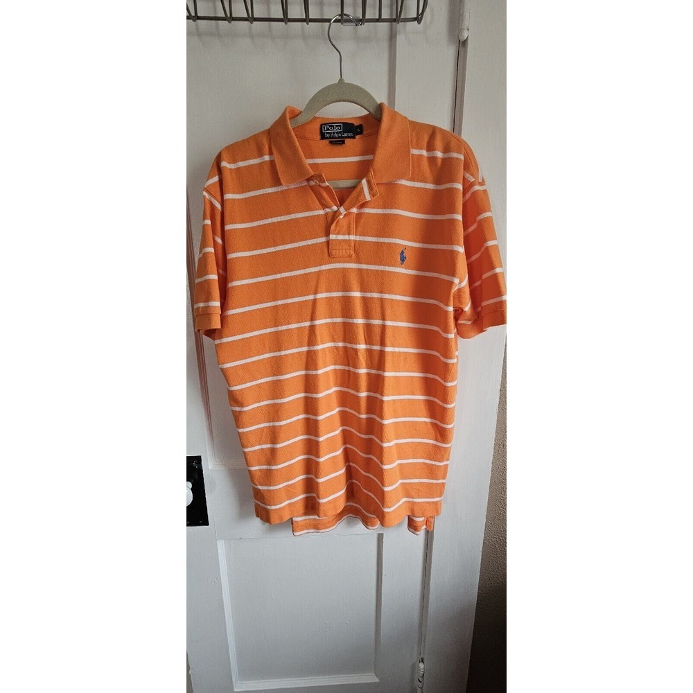 Ralph Lauren Men's‎ Short Sleeve Polo shirt high low hem sz Large